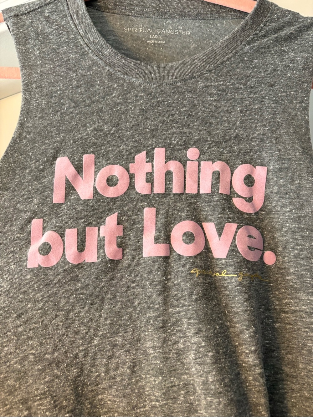 NWOT Spiritual Gangster Nothing But Love Crop Tank Top - Picture 5 of 7